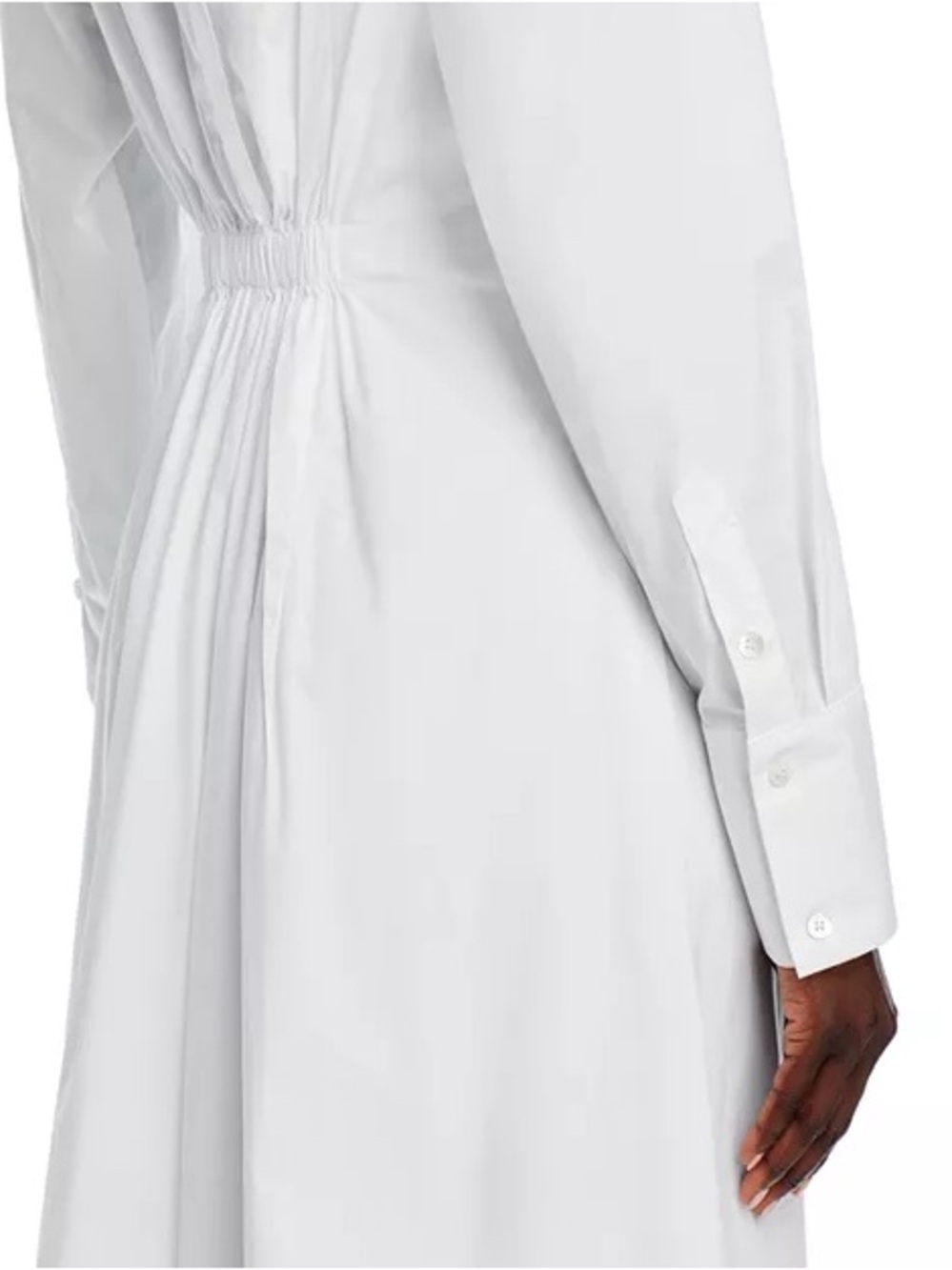 STAUD Lorenza Midi Dress White XL - Picture 6 of 9